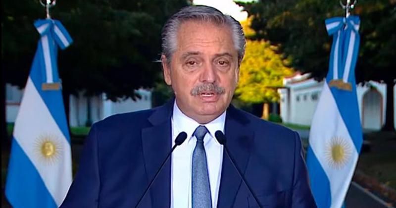 Alberto Fern�ndez dio a conocer las restricciones con un mensaje grabado en la Quinta de Olivos