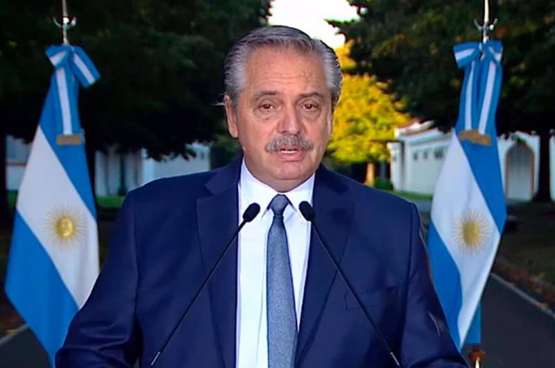 Alberto Fern�ndez dio a conocer las restricciones con un mensaje grabado en la Quinta de Olivos