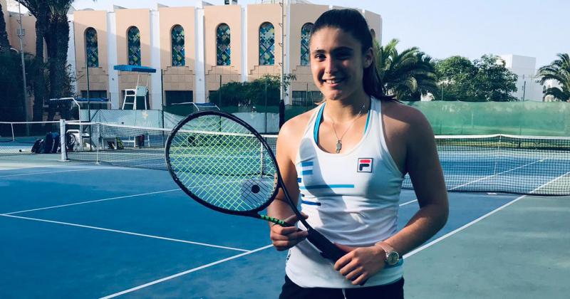 Julia Riera en Monastir donde alcanzó por primera las semifinales en un torneo W15 sobre cemento  