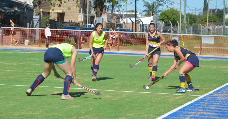 Los planteles femeninos del lobo disputaron ayer sus primeros partidos por el torneo de AHO en la nueva cancha