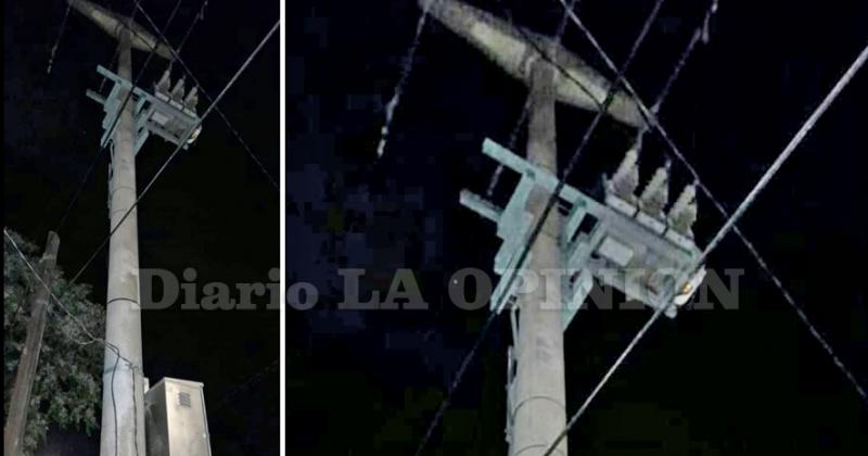 El transformador ubicado en el barrio Otero donde un sujeto no murió de milagro