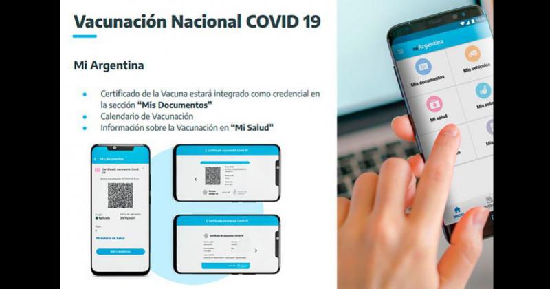 En Mi Argentina est� credencial digital internacional de vacunación contra el coronavirus