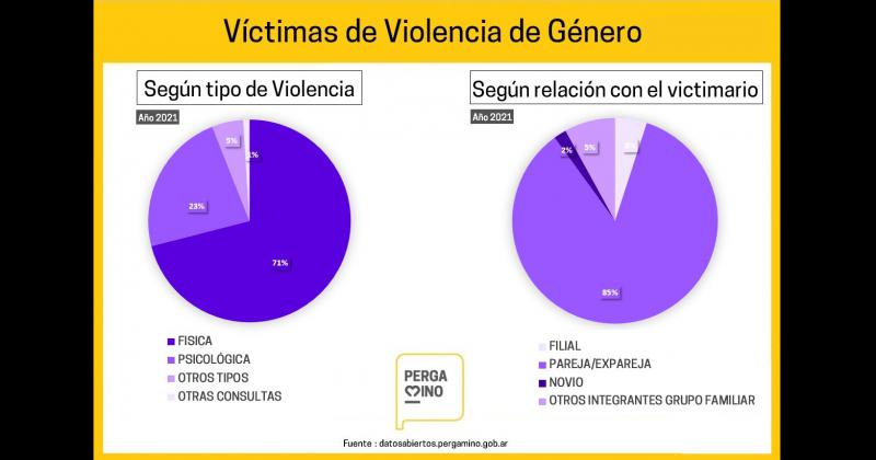 Son  varios los gr�ficos en que se muestran  los porcentuales de las mujeres que fueron asistidas en 2021
