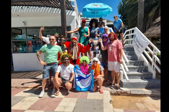 El Tibu Team que integró Patricio DOttavio celebra la victoria  