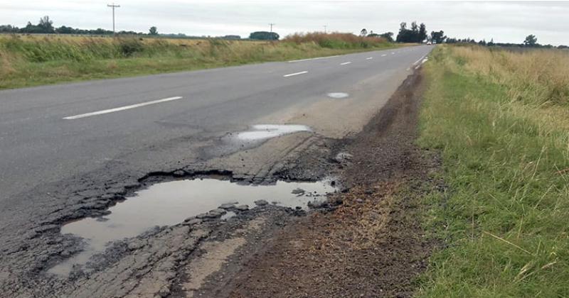 El muy mal estado en el que se encuentra este tramo de la ruta remite a un tiempo ya vivido que se cobró varias vidas