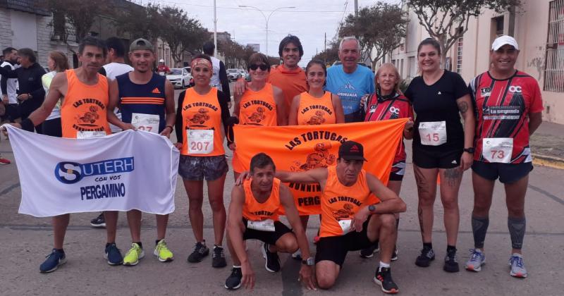 Algunos de los atletas pergaminenses que compitieron en Santa Teresa