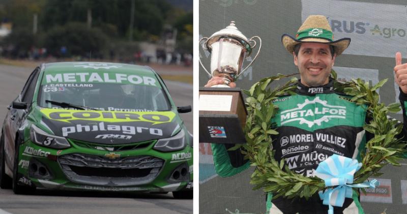 Jonatan Castellano le dio un nuevo podio a la escuadra pergaminense y pasó a encabezar el campeonato