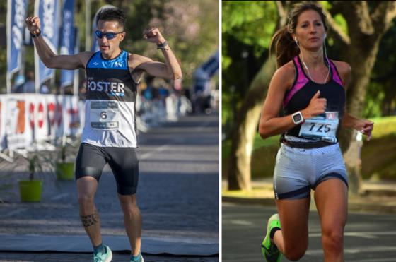 Luciano Dragi y Brenda Bernard encabezaron la legión de Pergamino en los 21K de Rosario
