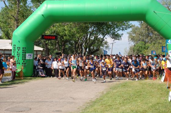 Una instant�nea de 2012 cuando se realizó una maratón por el predio del Inta Pergamino