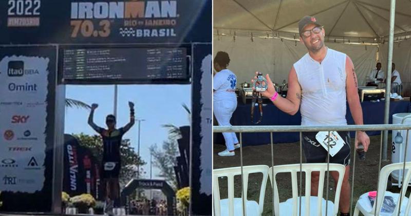 Juan Martín Digilio y Ramiro Cabrera fueron los embajadores del triatlón de Pergamino en Río de Janeiro