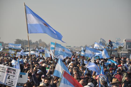 La protesta del campo de hace un año en San Nicol�s- el miércoles se realizar� en Guaminí