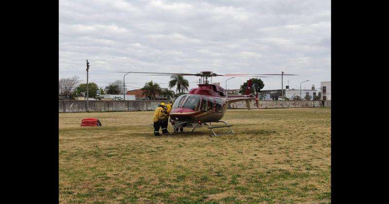 El operativo montado en el aeródromo de San Nicol�s consta de dos hidroaviones y un helicóptero