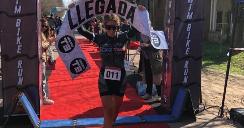 Brenda Bernard ratificó en Baradero su buen momento en la actual temporada de duatlón