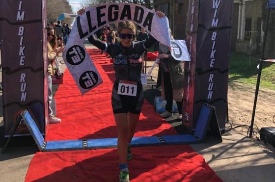 Brenda Bernard ratificó en Baradero su buen momento en la actual temporada de duatlón