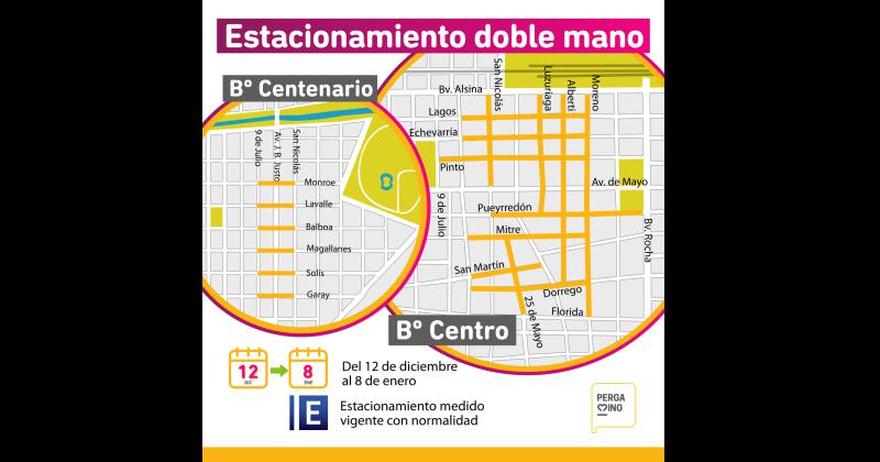 Las zonas para estacionar desde mañana quedar�n habilitadas Habr� controles y piden que mayor compromiso para evitar accidentes