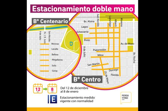 Las zonas para estacionar desde mañana quedar�n habilitadas Habr� controles y piden que mayor compromiso para evitar accidentes