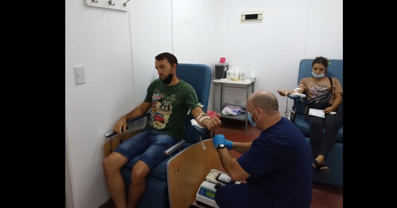 Ayer se concretó la primera colecta de sangre del año en el Hospital