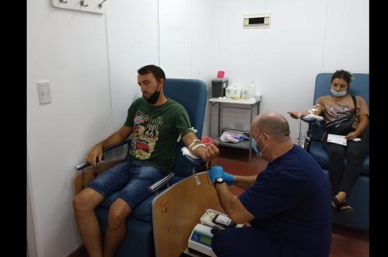 Ayer se concretó la primera colecta de sangre del año en el Hospital