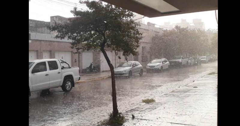 Al menos en la zona céntrica se registró granizo