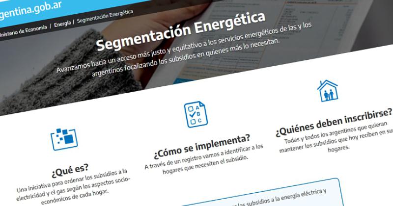 Se deben inscribir todos los argentinos que quieran mantener los subsidios a la energía que hoy reciben en sus hogares