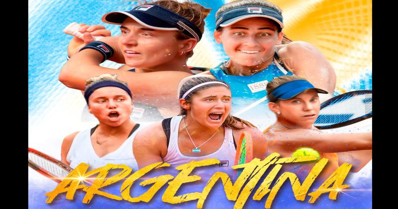 El flyer difundido por la AAT con las dos pergaminenses entre las integrantes de la selección