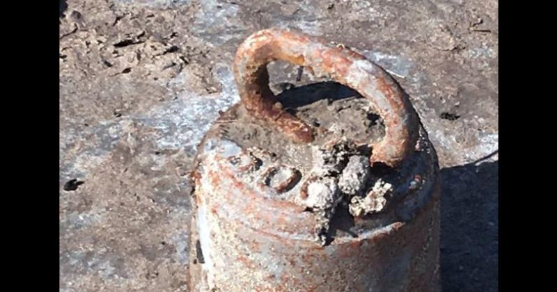 Estos elementos fueron hallados por vecinos de la ciudad en un brazo de la Laguna de Gómez