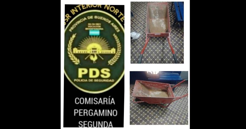 La carretilla fue recuperada y quien la ofrecía quedó detenido
