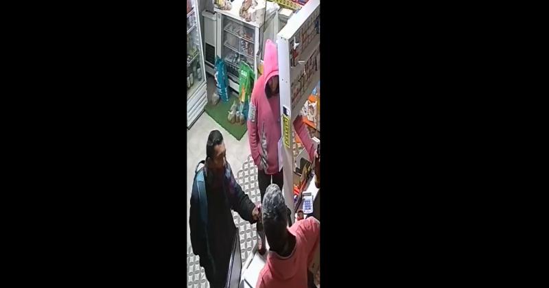 Las c�maras del negocio captaron a los delincuentes