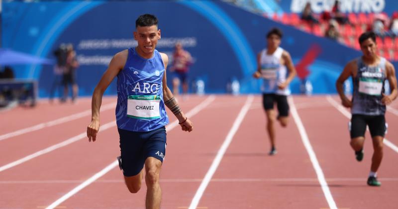 Alexis Ch�vez a metros de la meta y de convertirse en bicampeón parapanamericano en 400 metros