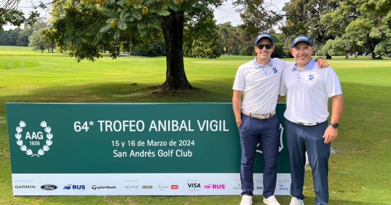 Juan Cruz Illia e Ignacio Colabella jugaron en gran nivel en la cancha del San Andrés Golf Club