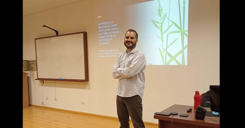 El ingeniero Gabriel Picapietra del Inta Pergamino