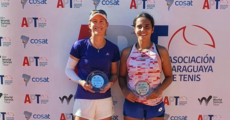 La pergaminense junto a su compañera de dobles la chilena Antonia Vergara