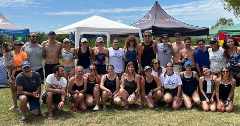 La delegación de Gimnasia y Esgrima que fue parte de la competencia en San Nicol�s